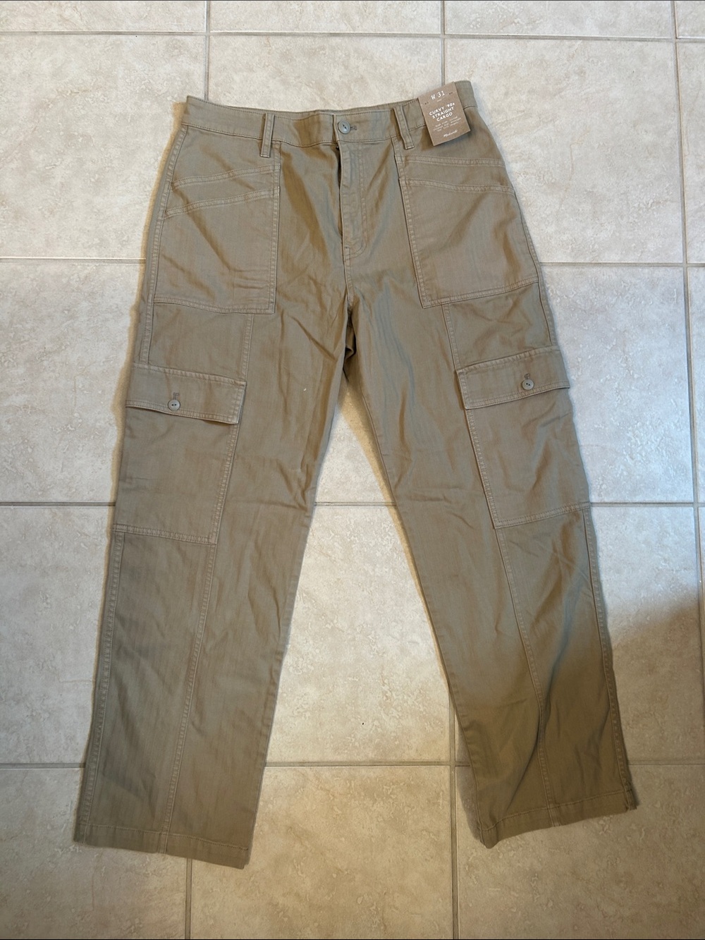 Madewell Women’s Curvy 90s Straight Cargo Pant